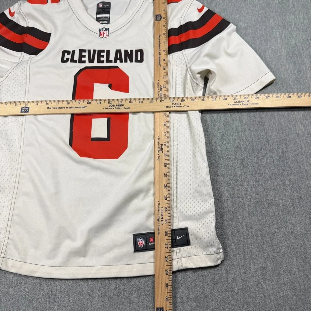 Nike Jersey Mens Medium White Baker Mayfield Cleveland‎ Browns NFL On Field Sewn